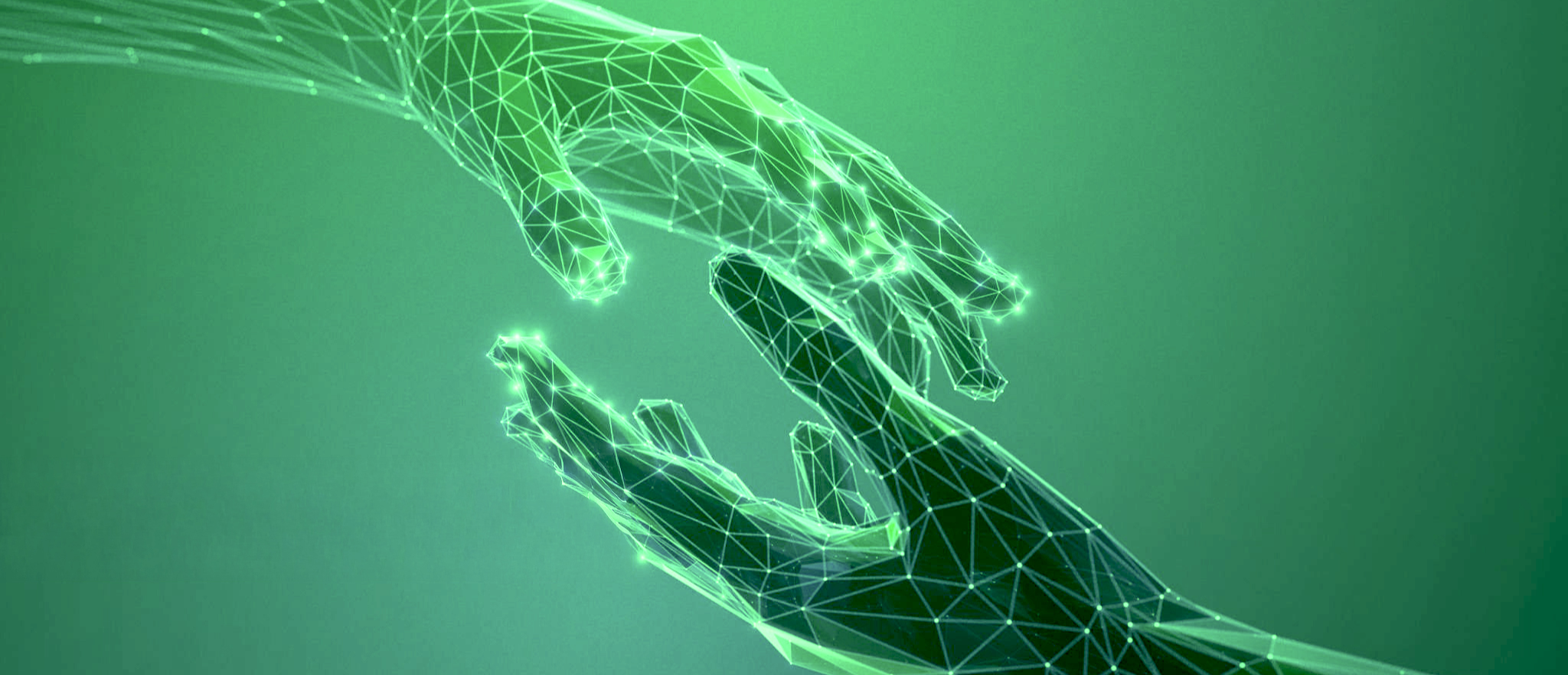 Virtual hands landscape